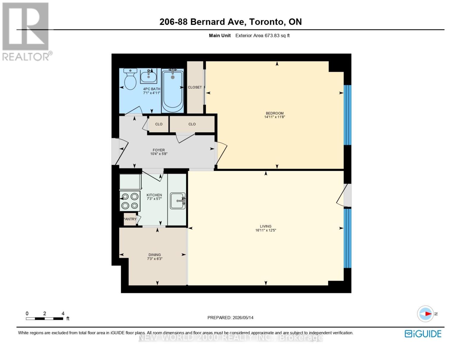 206 - 88 Bernard Avenue, Toronto, Ontario  M5R 1R7 - Photo 7 - C13164592