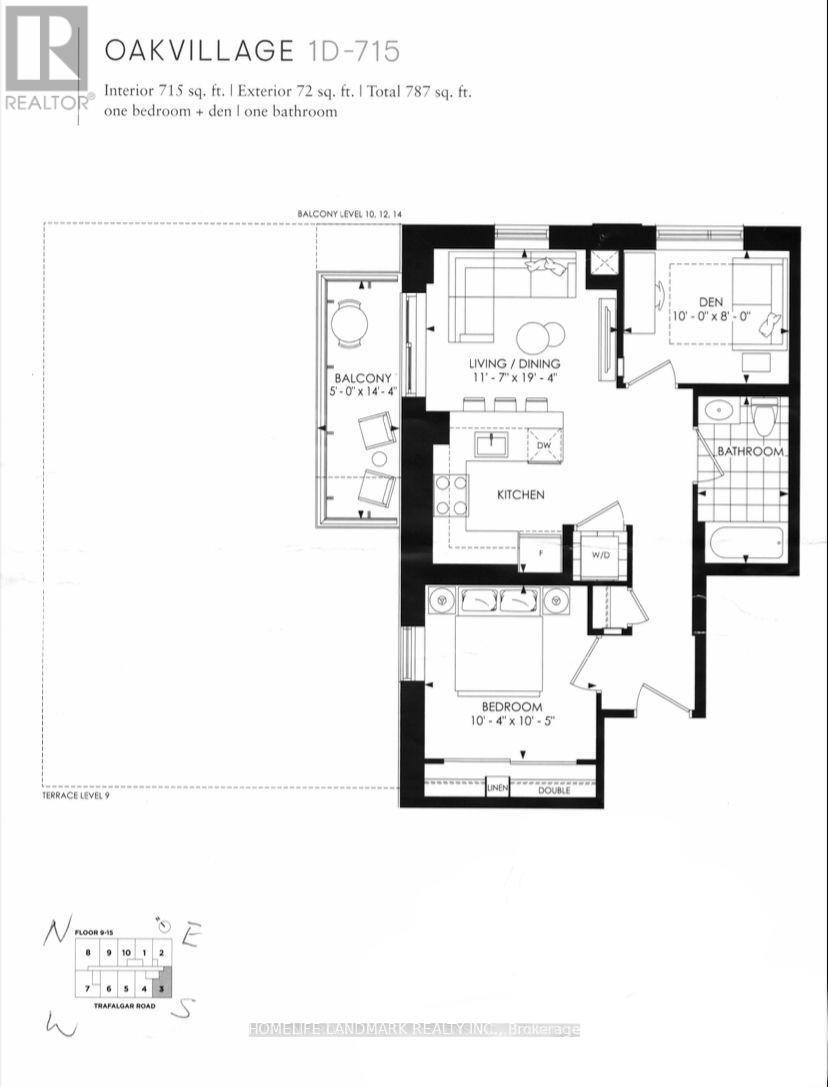 1203 - 345 Wheat Boom Drive, Oakville, Ontario  L6H 0R4 - Photo 4 - W13165410