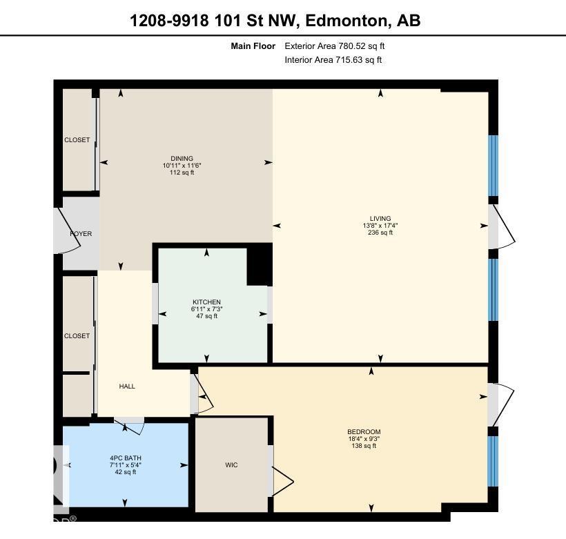 #1208 9918 101 St Nw, Edmonton, Alberta  T5K 2L1 - Photo 45 - E4489818