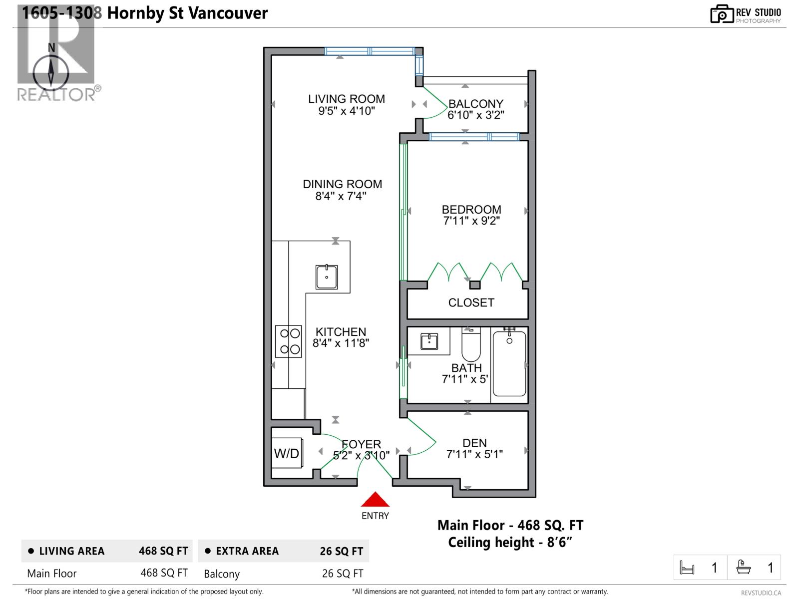 1605 1308 Hornby Street, Vancouver, British Columbia  V6Z 0C5 - Photo 20 - R3128305