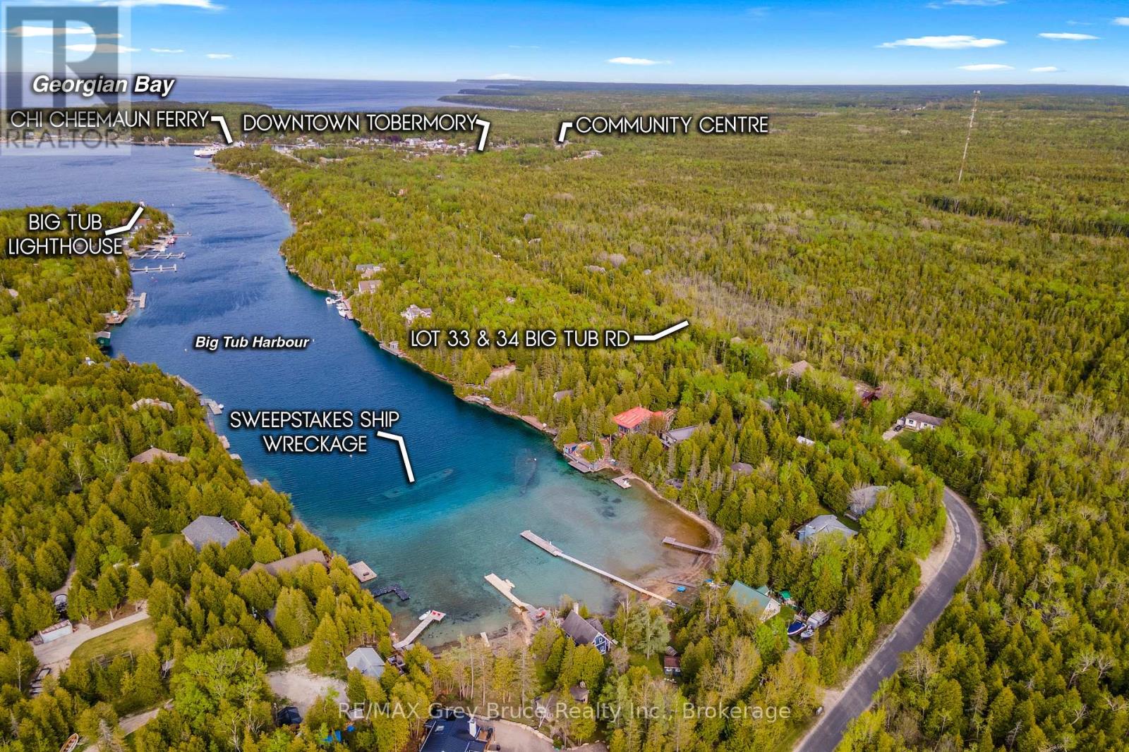 Lots 33 & 34 Big Tub Road, Northern Bruce Peninsula, Ontario  N0H 2R0 - Photo 2 - X12730426