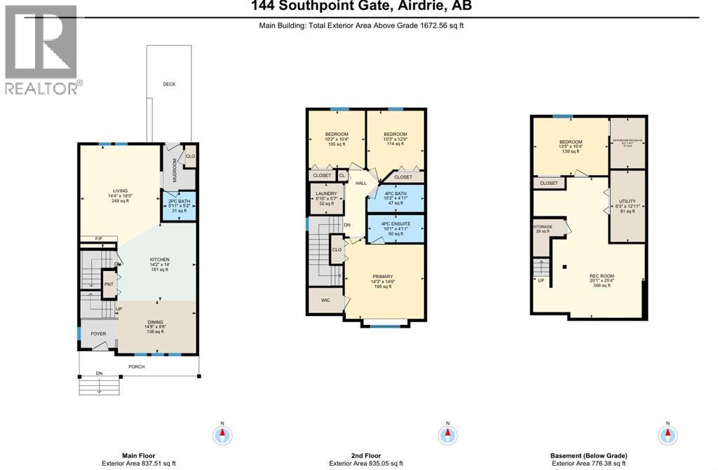 144 South Point Court SW, Airdrie, Alberta  T4B 4K9 - Photo 43 - A2314984