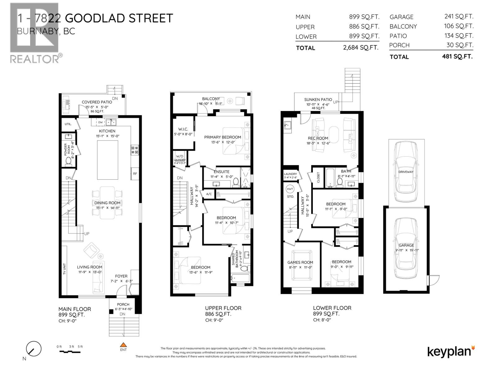 1 7822 Goodlad Street, Burnaby, British Columbia  V5E 2H6 - Photo 2 - R3129044