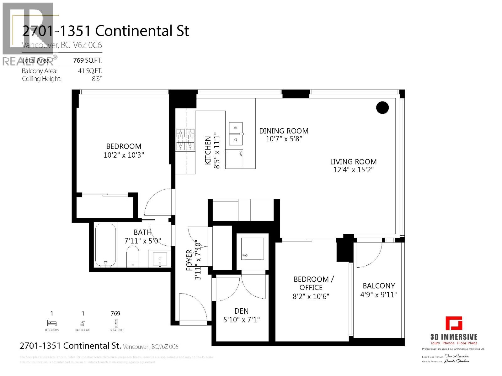 2701 1351 Continental Street, Vancouver, British Columbia  V6Z 0C6 - Photo 34 - R3129667