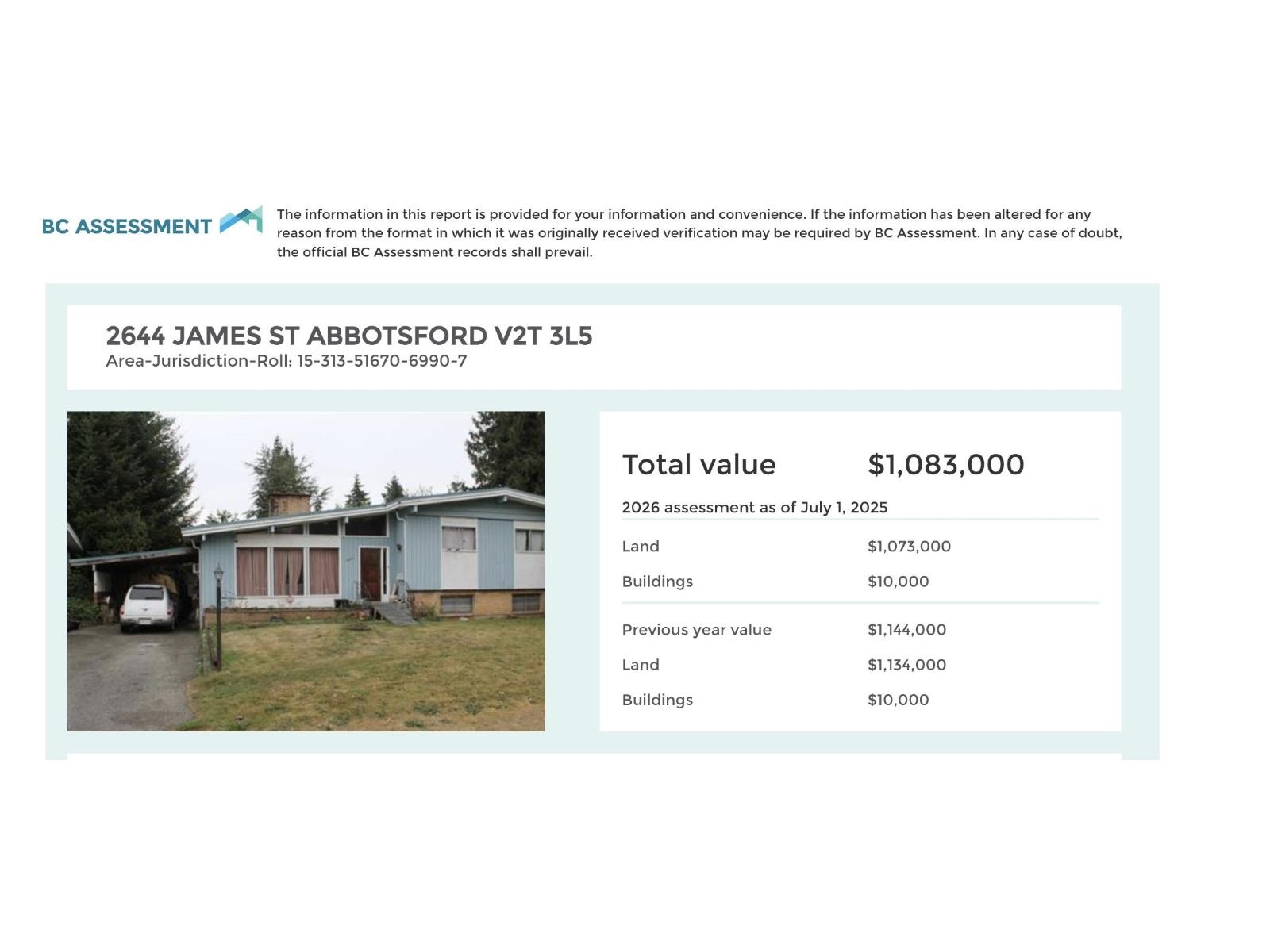 2644 James Street, Abbotsford, British Columbia  V2T 3L5 - Photo 2 - R3127242
