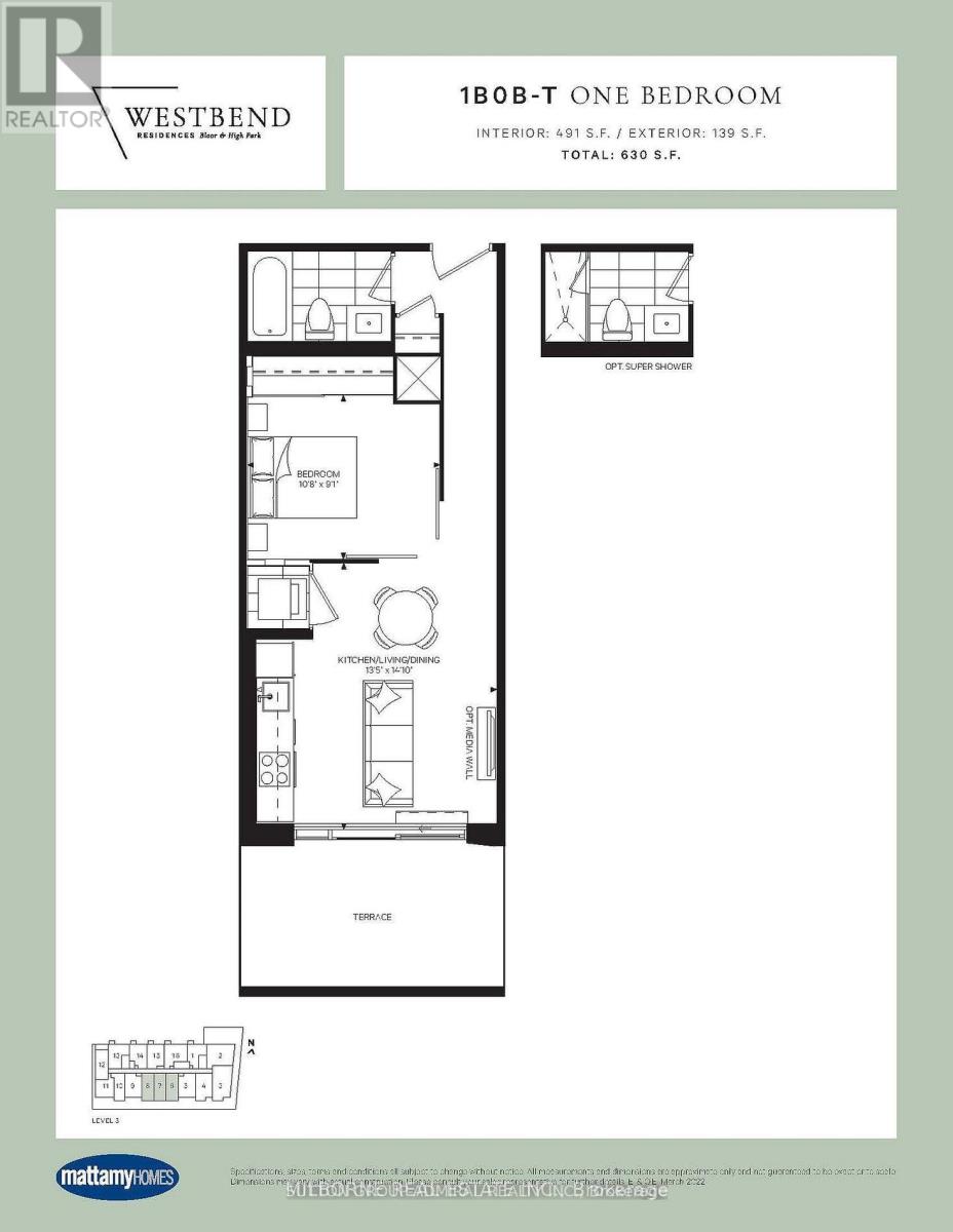 507 - 1660 Bloor Street W, Toronto, Ontario  M6P 1A8 - Photo 7 - W13217450