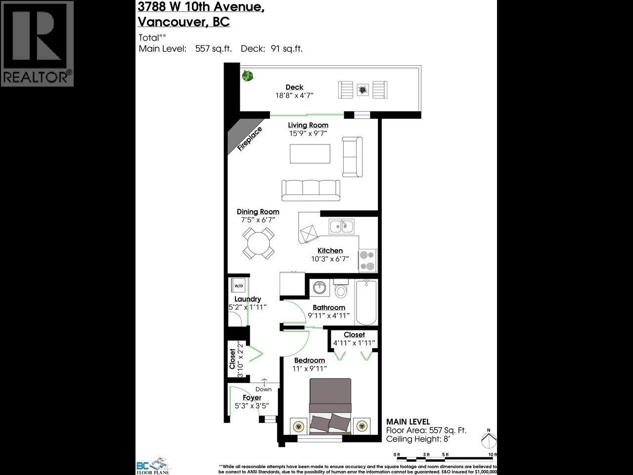 102 3788 W 10th Avenue, Vancouver, British Columbia  V6R 2G4 - Photo 22 - R3131529