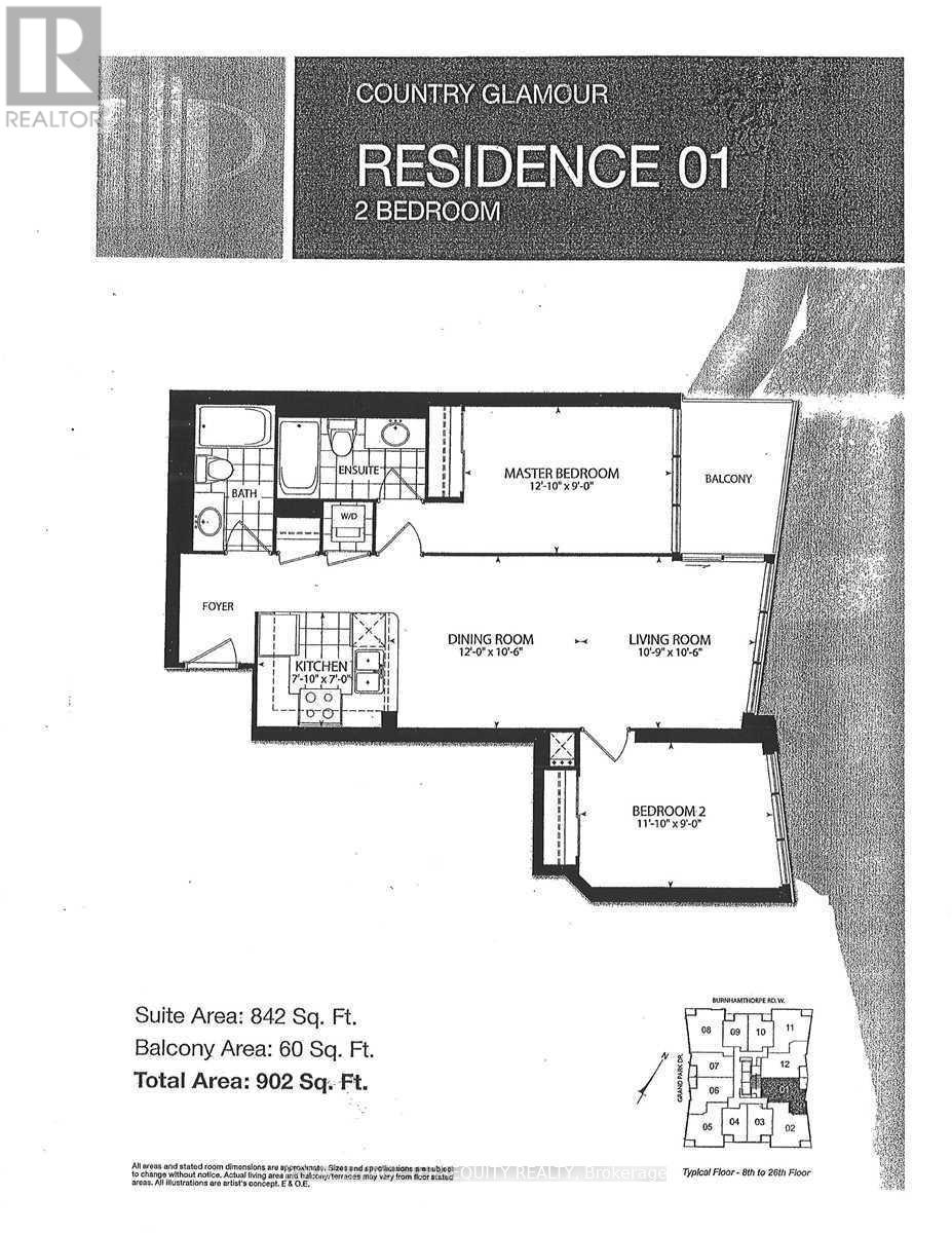 1001 - 3985 GRAND PARK DRIVE, Mississauga, Ontario