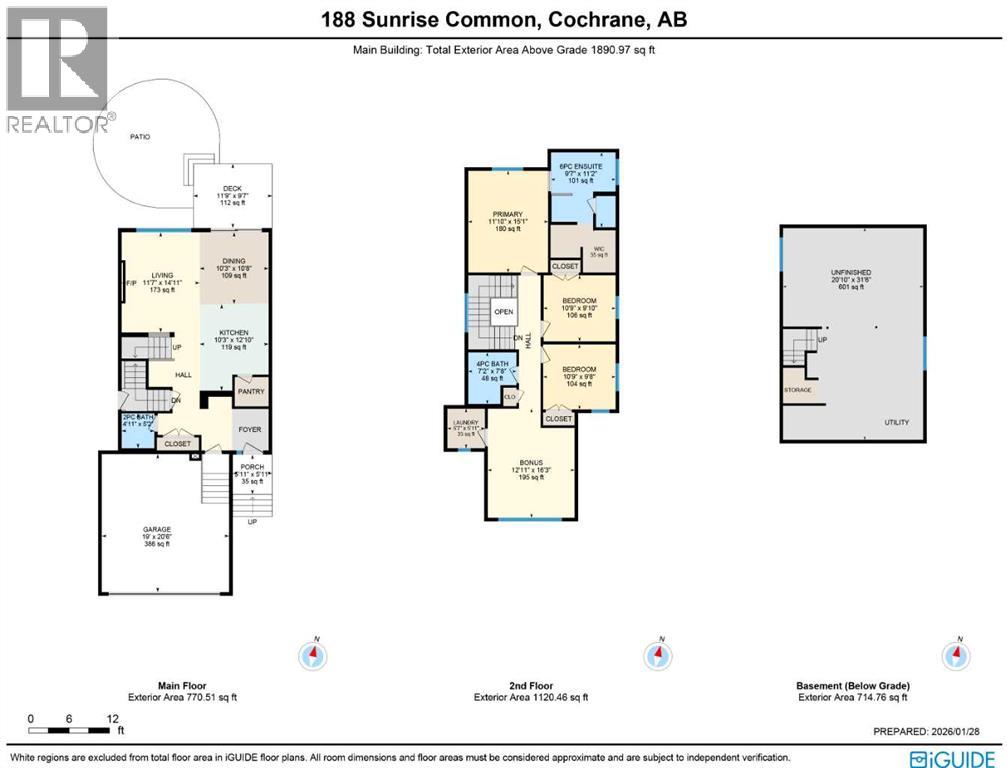 188 Sunrise Common, Cochrane, Alberta  T4C 2R9 - Photo 50 - A2318149