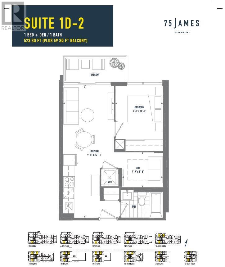 2313 - 75 JAMES STREET S, Hamilton, Ontario