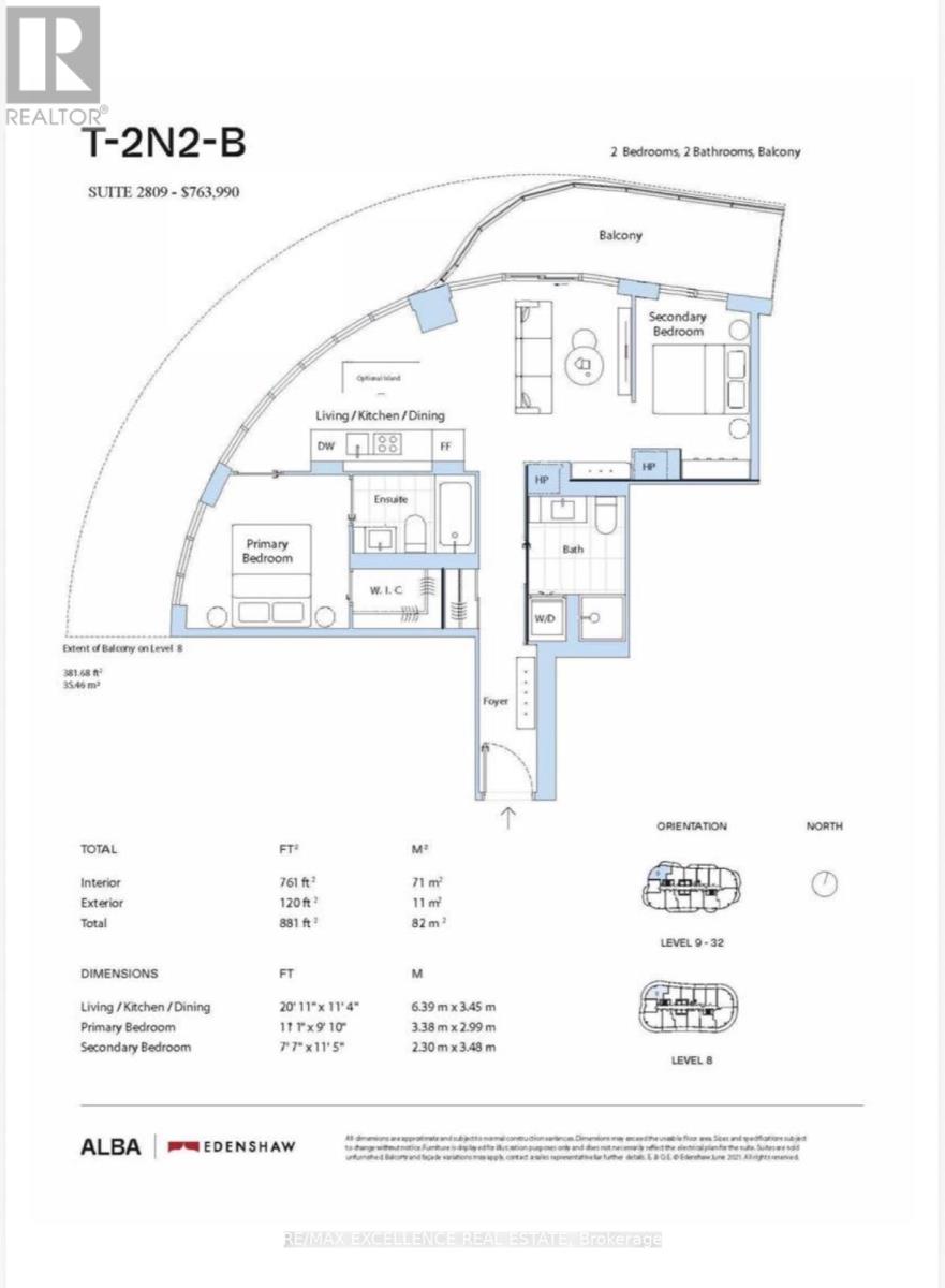 2809 - 1 Fairview Road E, Mississauga, Ontario  L5A 0B4 - Photo 5 - W13423402