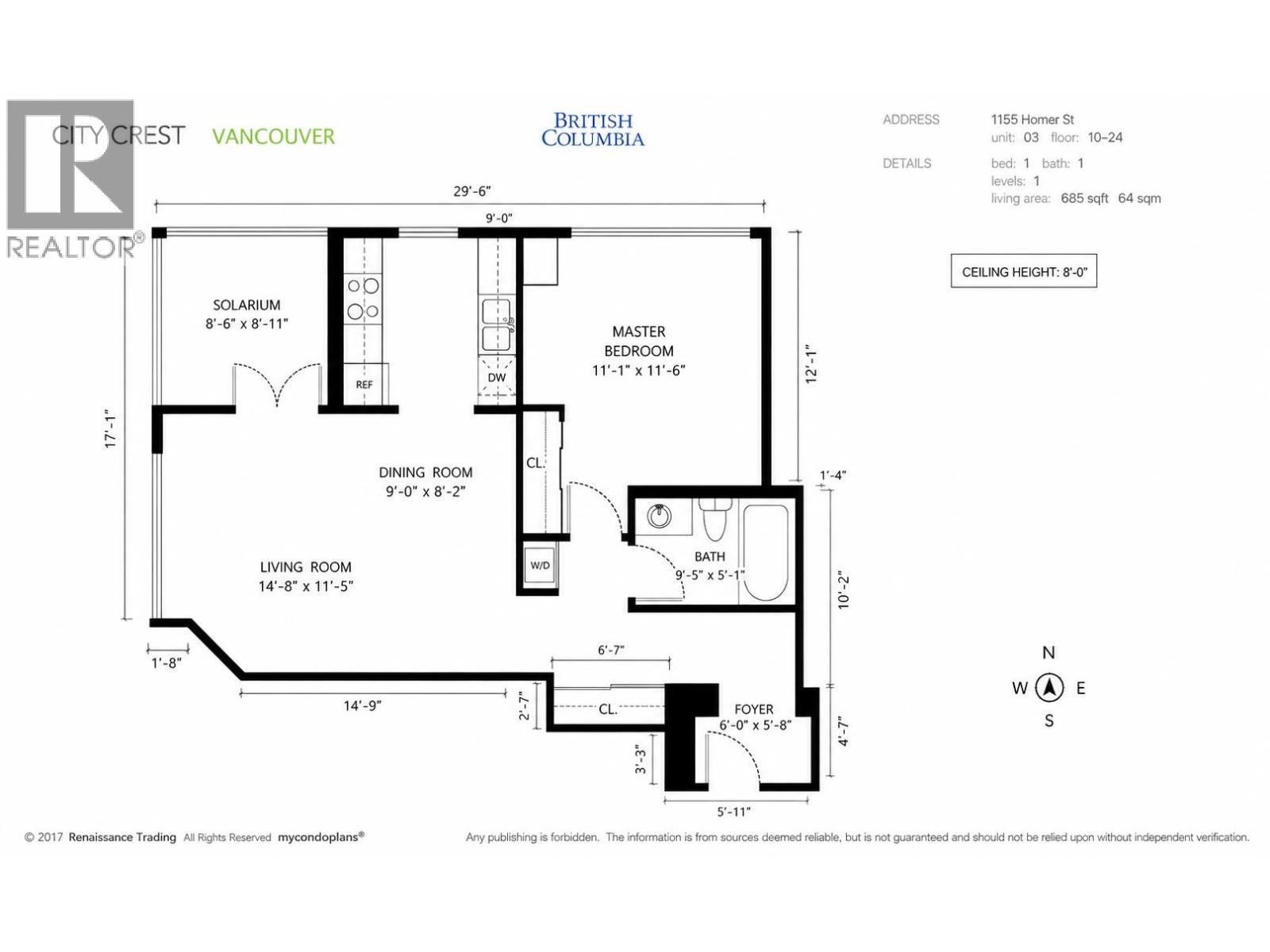 2403 1155 Homer Street, Vancouver, British Columbia  V6B 5T5 - Photo 7 - R3129964