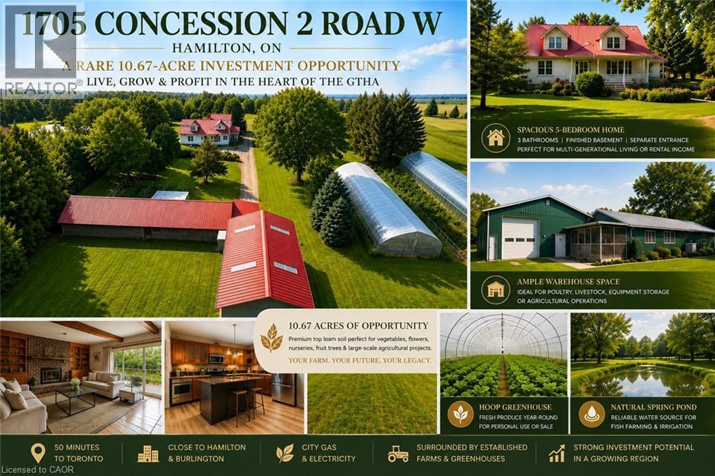 1705 W 2ND CONCESSION Road, Hamilton, Ontario