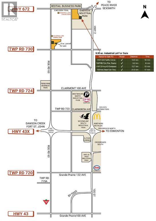 B2, L27 Pt: Nw-11-73-6-W6 Emerson Trail Industrial Pk Rd, Rural Grande Prairie No. 1, Alberta T0H 3C0 - Photo 2 - A2291579