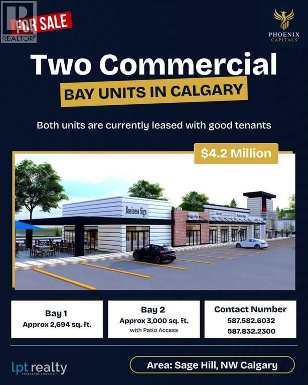 120 & 130, 3950 Sage Hill Drive NW, Calgary, Alberta