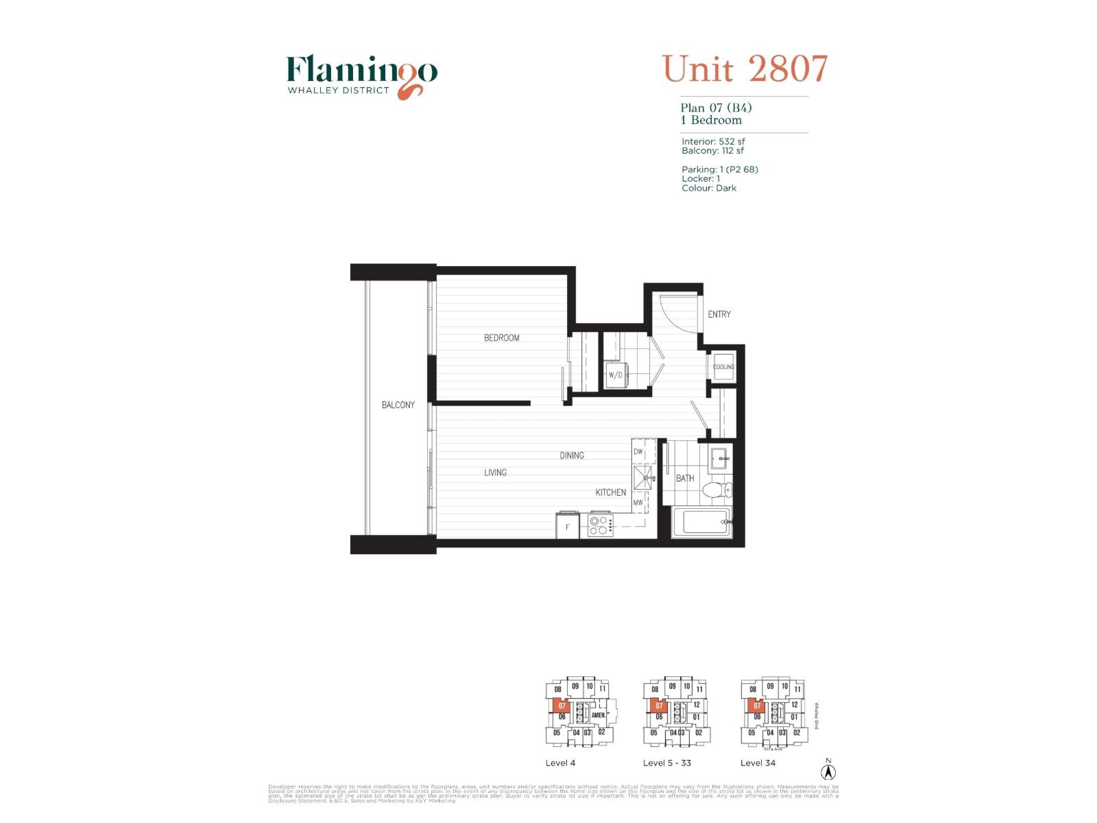 2807 13675 107a Avenue, Surrey, British Columbia  V3T 0X3 - Photo 8 - R3137049