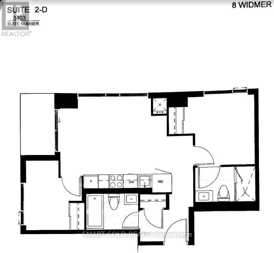 3403 - 8 Widmer Street, Toronto, Ontario  M5V 0W6 - Photo 2 - C13459642