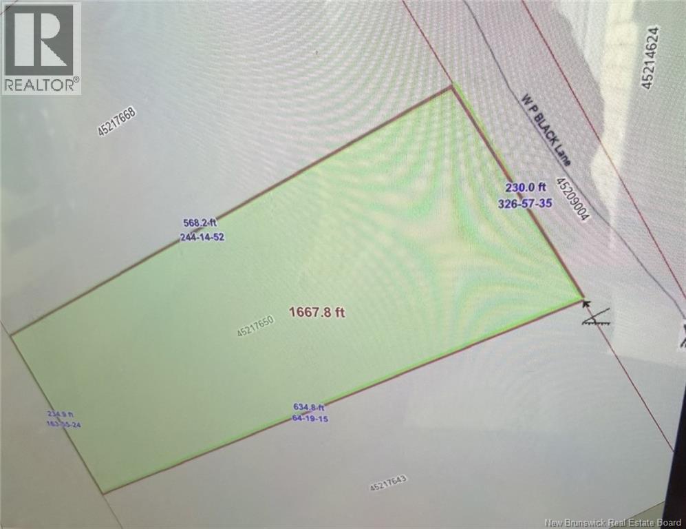 Lot 3 W P Black Lane, New Canaan, New Brunswick
