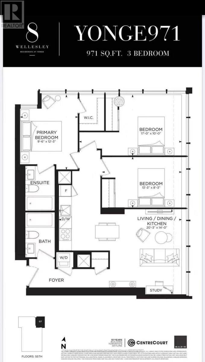 5507 - 8 Wellesley Street W, Toronto, Ontario  M4Y 0J5 - Photo 16 - C13473218