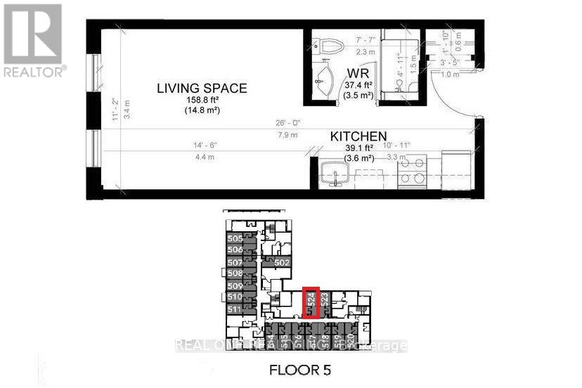 524 - 77 Leland Street, Hamilton, Ontario  L8S 3A1 - Photo 2 - X13475134