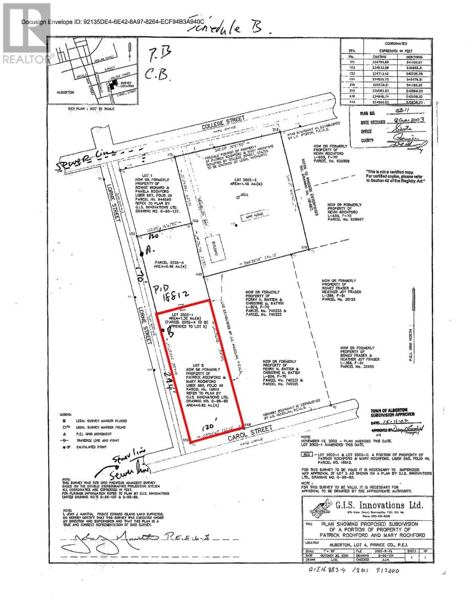 Lorne Street|Carrol Street, Alberton, Prince Edward Island