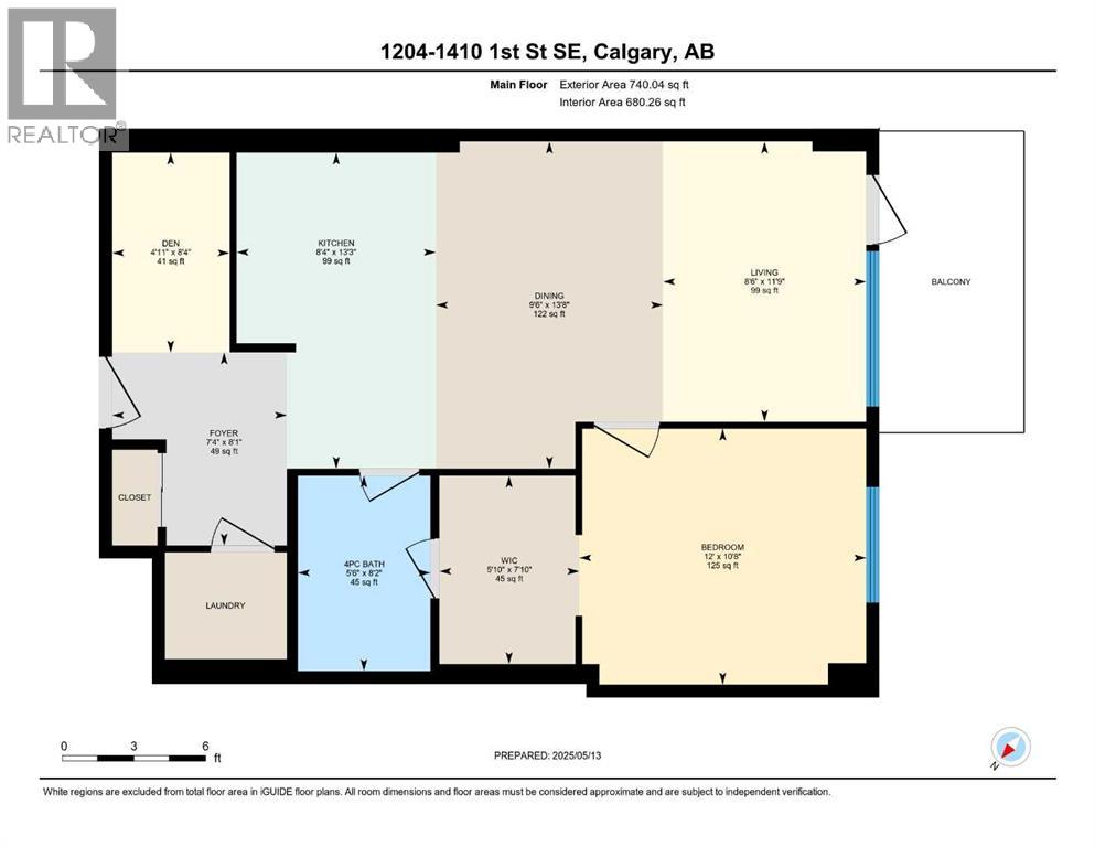 1204, 1410 1 Street SE, Calgary, Alberta  T2G 5T7 - Photo 25 - A2323683