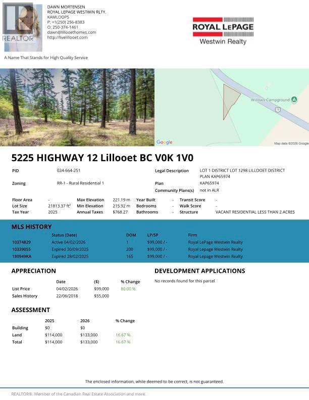 5225 12 Highway, Lillooet, British Columbia  V0K 1V0 - Photo 1 - 10374829