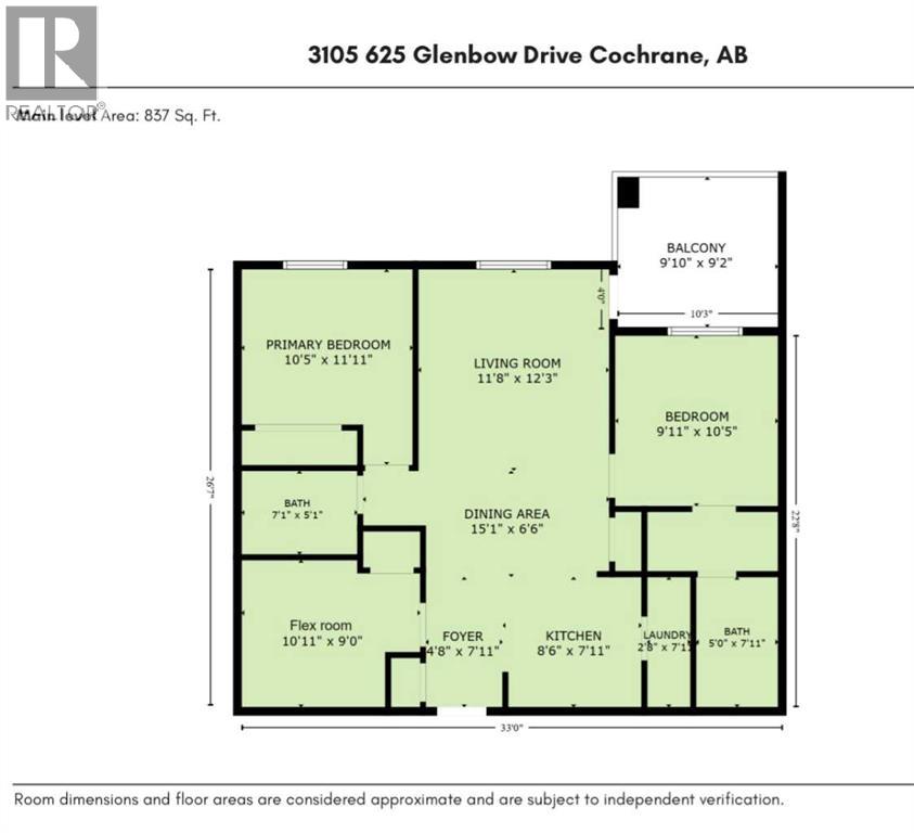3105, 625 Glenbow Drive, Cochrane, Alberta  T4C 0S9 - Photo 33 - A2316468