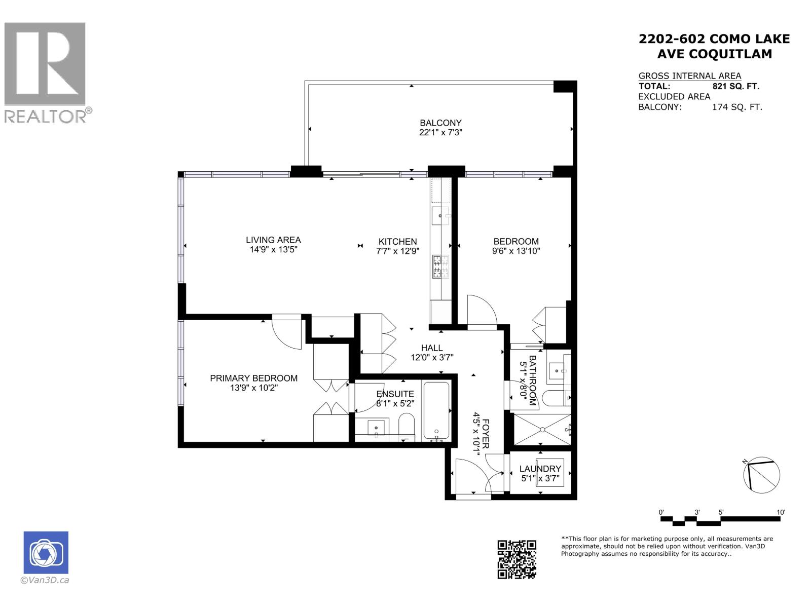 2202 602 Como Lake Avenue, Coquitlam, British Columbia  V3J 0G2 - Photo 24 - R3140847