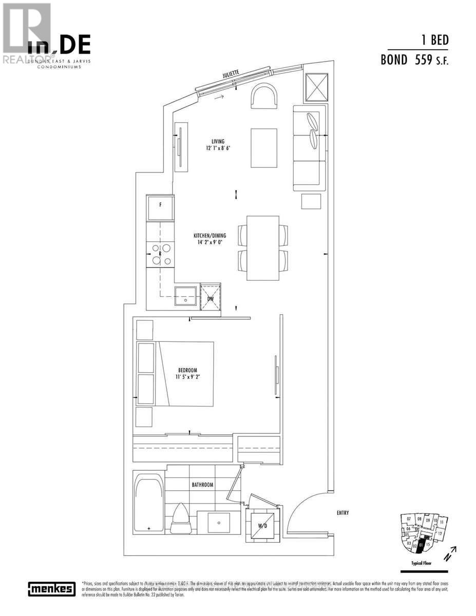 1901 - 219 Dundas Street E, Toronto, Ontario  M5A 1Z7 - Photo 2 - C13503770