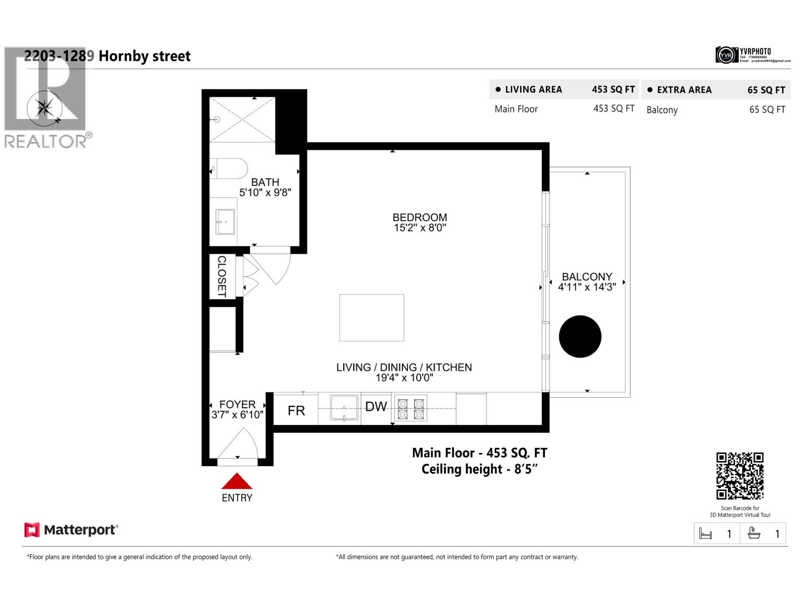 2203 1289 Hornby Street, Vancouver, British Columbia  V6Z 0G7 - Photo 21 - R3139265