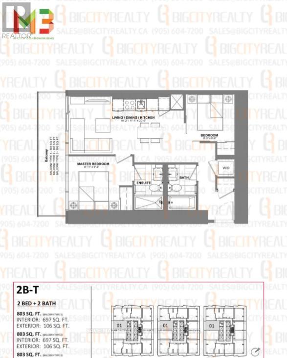 4301 - 448 Burnhamthorpe Road W, Mississauga, Ontario  L5B 4M6 - Photo 3 - W13507164