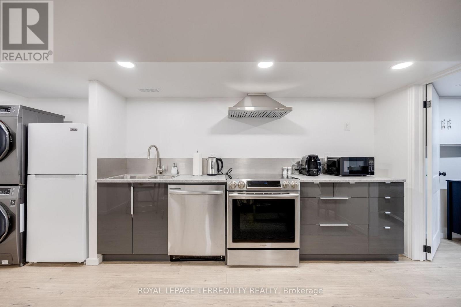 Welcome to this beautiful one-bedroom basement apartment nestled in one of Toronto's trendiest neighbourhoods! This recently renovated unit, thoughtfully furnished with modern furniture, features an open-concept layout and a modern kitchen equipped with stainless steel appliances. Enjoy the convenience of the convenient location, with the best restaurants, bars, and unique shops just steps away. TTC is right at your doorstep, ensuring you have easy connections to explore all that the city has to offer! Note: The unit could be unfinished if needed. Tenant pays $50 for utilities and an additional $50 for high-speed internet provided by the landlord. On-site parking available on the property for $100/month. (id:48254)