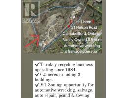 31 NELSON ROAD, Trent Hills, Ontario