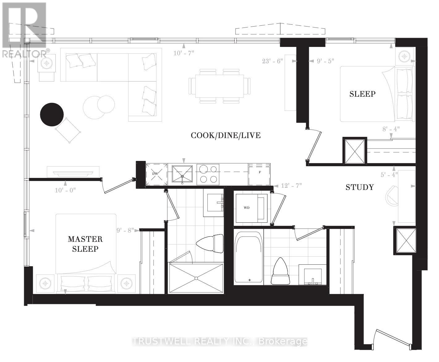 711 (Master Bedroom) - 15 Mercer Street, Toronto, Ontario  M5V 0T8 - Photo 12 - C13521990