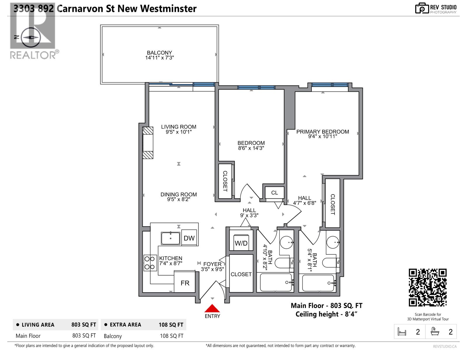 3303 892 Carnarvon Street, New Westminster, British Columbia  V3M 0C5 - Photo 3 - R3141093