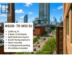 608 - 70 MILL STREET, Toronto, Ontario