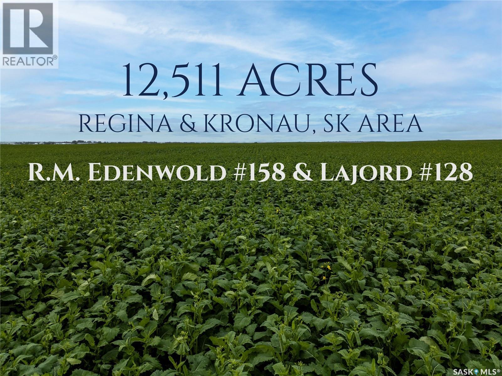 12,511 Acres of Farmland & Yard Sites Near Regina, Edenwold Rm No.158, Saskatchewan