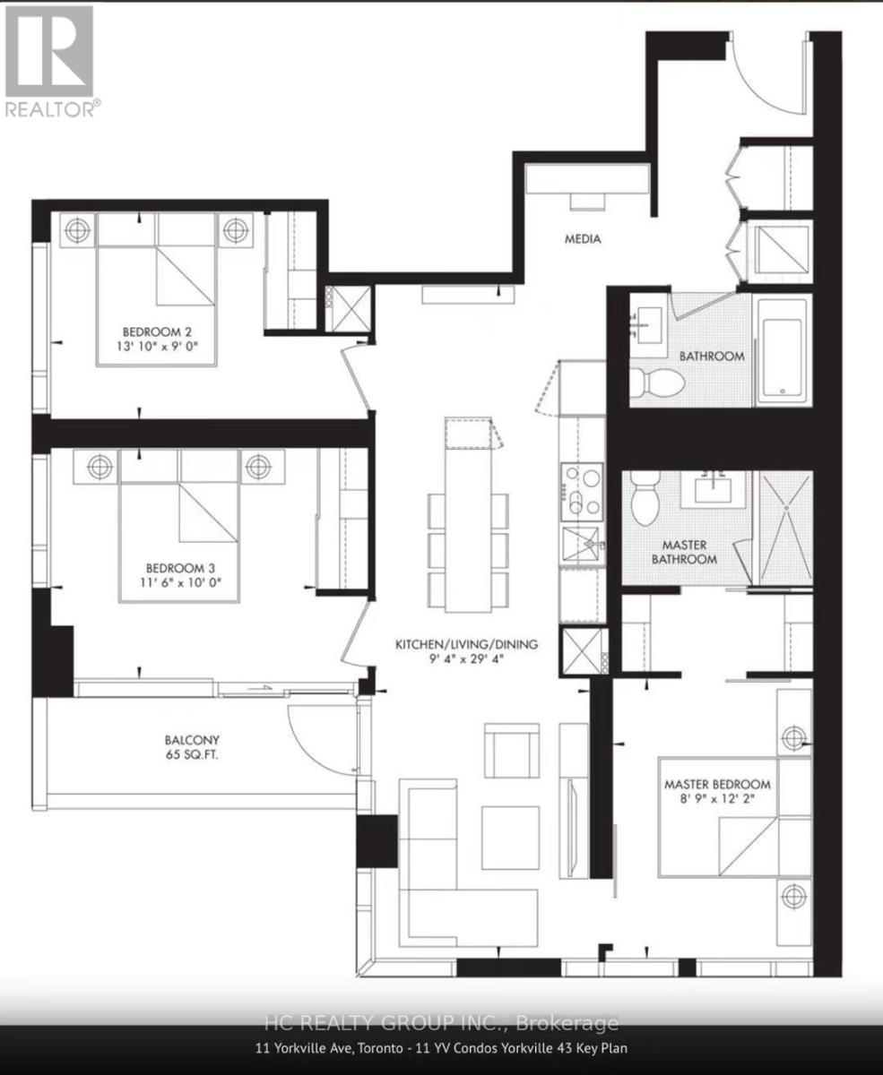1412 - 11 Yorkville Avenue E, Toronto, Ontario  M4W 0B7 - Photo 11 - C13541504