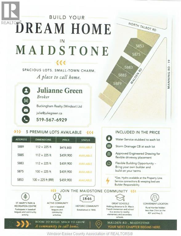 5875 Malden ROAD, Tecumseh