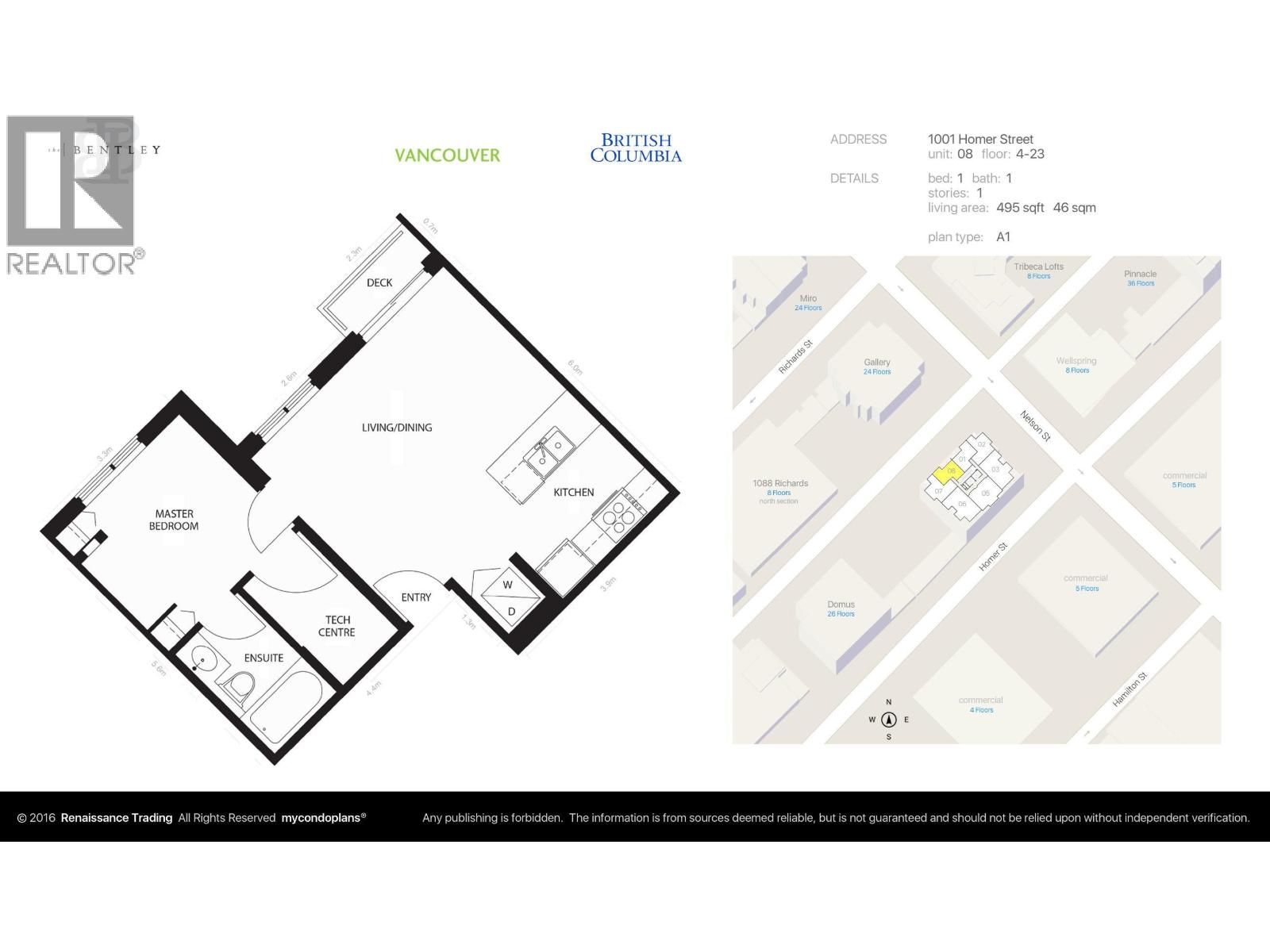 1408 1001 Homer Street, Vancouver, British Columbia  V6B 1M9 - Photo 24 - R3144731