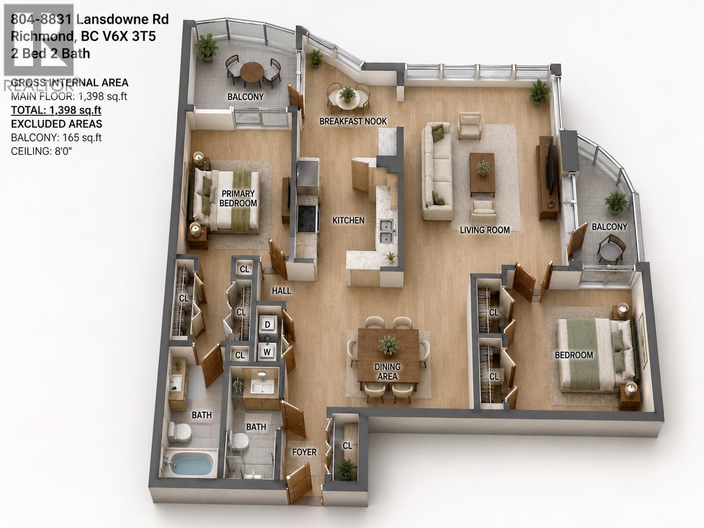 804 8831 Lansdowne Road, Richmond, British Columbia  V6X 3T5 - Photo 24 - R3144826
