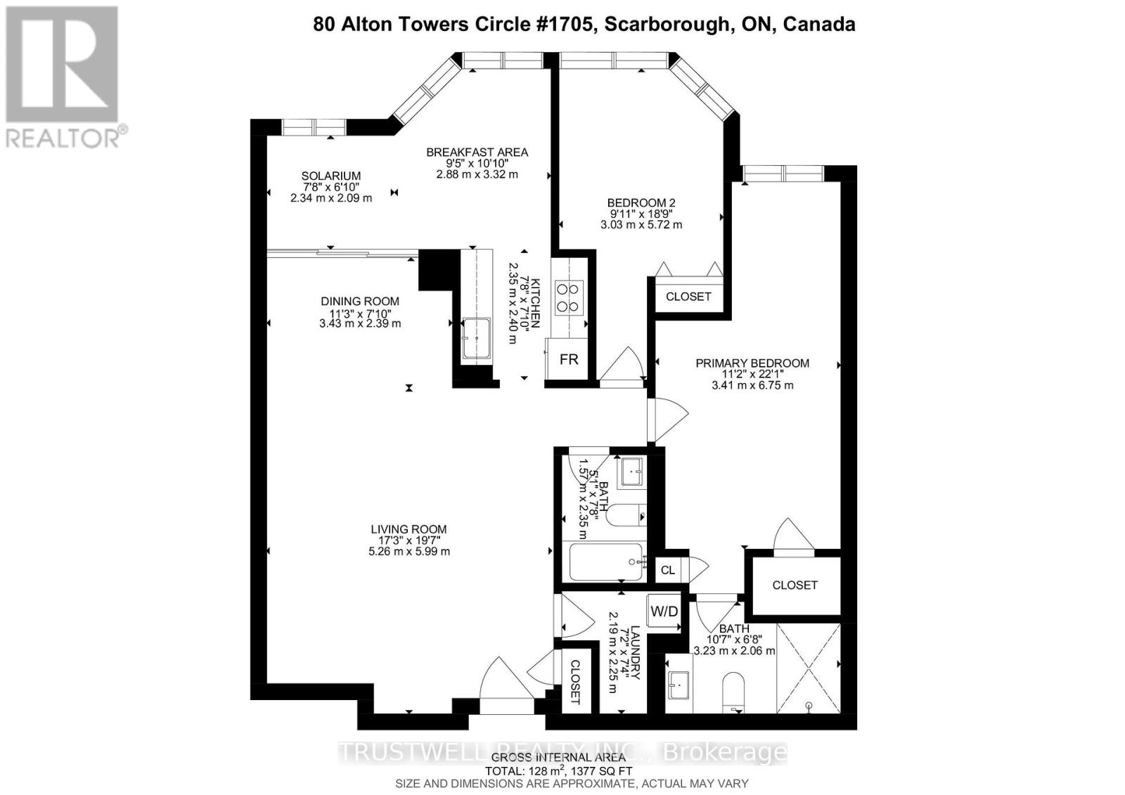 1705 - 80 Alton Towers Circle, Toronto, Ontario  M1V 5E8 - Photo 29 - E13556224