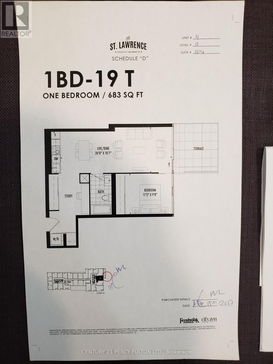 1014 - 158 Front Street E, Toronto, Ontario  M5A 0K9 - Photo 4 - C13557660