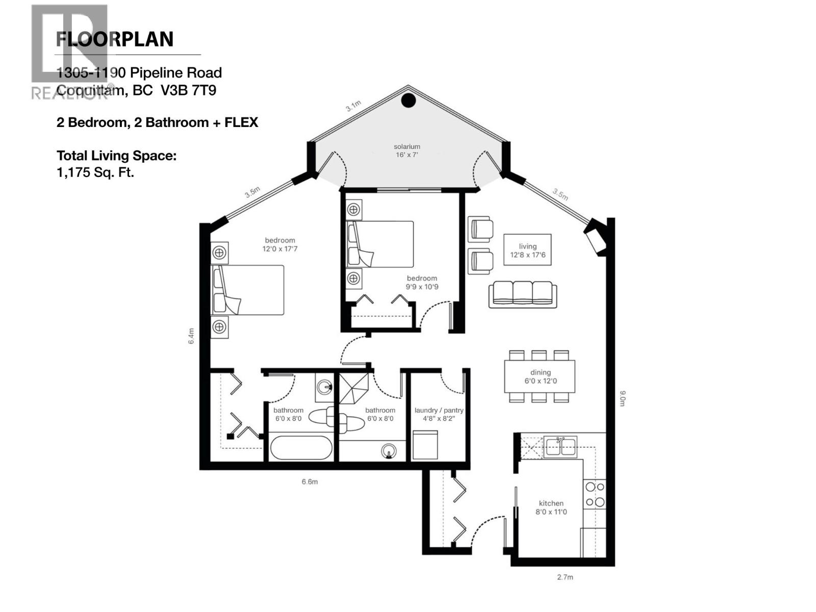 1305 1190 Pipeline Road, Coquitlam, British Columbia V3B 7T9 - Photo 16 - R3133877