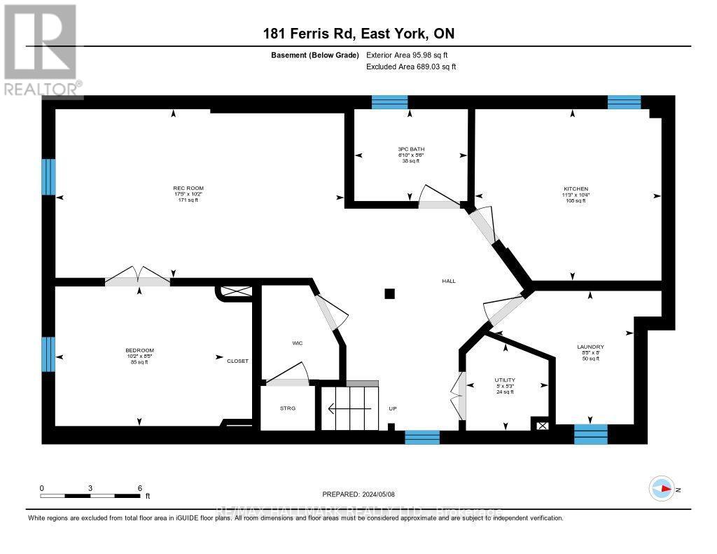 Basement - 181 Ferris Road, Toronto, Ontario  M4B 1H1 - Photo 13 - E13565164