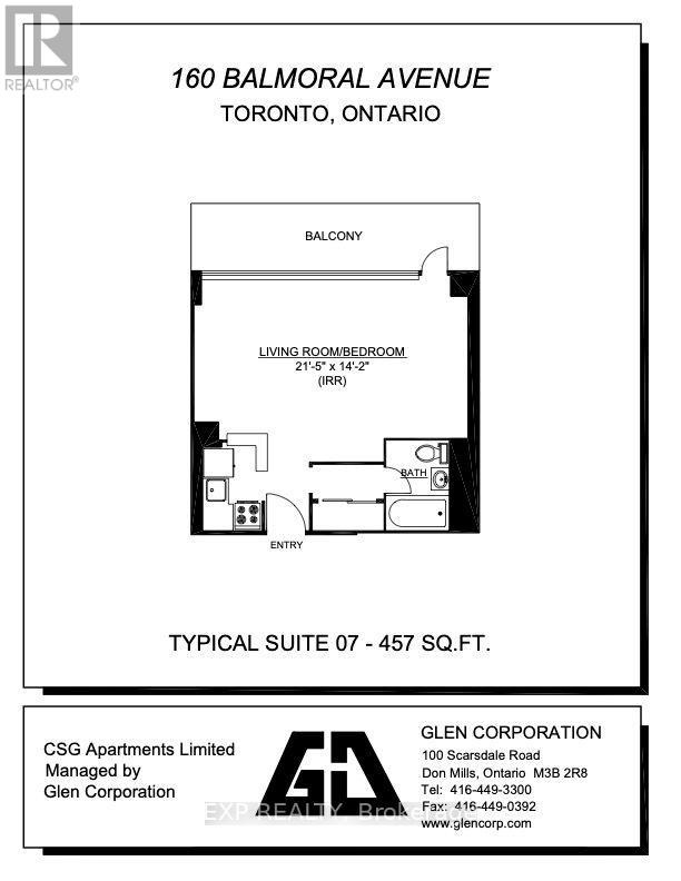 1007 - 160 Balmoral Avenue, Toronto, Ontario  M4V 1J7 - Photo 3 - C13566580