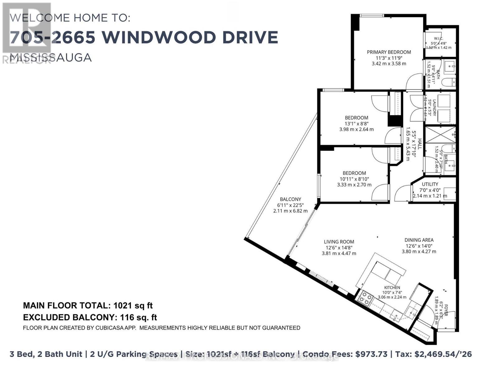 705 - 2665 Windwood Drive, Mississauga, Ontario  L5N 2P2 - Photo 6 - W13570036