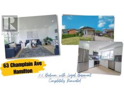 63 CHAMPLAIN AVENUE, Hamilton, Ontario