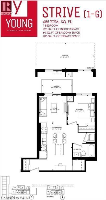 1705 - 55 Duke Street W, Kitchener, Ontario  N2H 0B7 - Photo 3 - X13573052